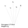 Five-piece silver star cake toppers in shiny metallic EVA foam for party decoration - Silver Star - 5 Pack