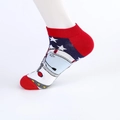 Fantasmini in cotone rosso con astronauta e motivo della bandiera americana da uomo - EU 39-46 / Fantasia Astronauta