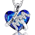 Silver With Blue Heart