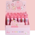 0.7mm Bullet Tip / 8078 Crystal Cherry Blossom Cat Ten-color Journal Pen