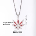 Red Leaves + 60cm Titanium Steel Chain