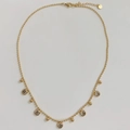 Collier En Or Et Zirconium Blanc