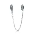 Vintage S925 Sterlingsilber Sicherheitskette mit Rebenmuster für DIY Armbänder - Vintage Reben Sicherheitskette (SCC1546)
