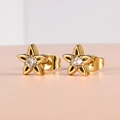E0023 Gold Five-star Stud Earrings