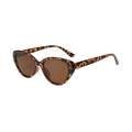 Occhiali da sole cat-eye retrò tartarugati con lenti marroni per uno stile vintage - Montatura Tartarugata Lenti Marroni