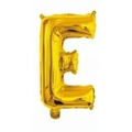 16-inch golden aluminum foil balloon in letter E shape for wedding decoration - Bright Gold E