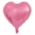 Pink heart-shaped aluminum foil balloon with a metallic finish for wedding party decor - 18 Inch / Pearlescent Pink