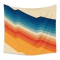 Bohemian tapestry featuring retro 70s colorful geometric diagonal stripes pattern - GT111096