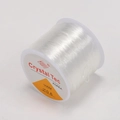 0.6mm transparent elastic string for DIY beading on a 100M spool for jewelry making - 0.6mm - 100m