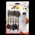 3D Jelly Art tool set with 10 stainless steel petal needles and 1 plastic syringe - Style C