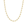 18K gold plated heart link necklace for women featuring a delicate dainty chain design - Necklace / Gold