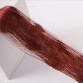 Brownish red heart-shaped string curtain for elegant room dividers and door decoration - 1m Width * 2m Height / Dark Coffee