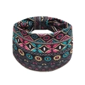 Bandeau élastique bohème avec des imprimés africains géométriques aux couleurs vives - Style 2