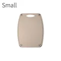 Eco-friendly wheat straw cutting board in small size with grey non-slip corner pads - Beige Small