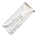 Elastic white milk silk headband for sports and yoga, breathable non-slip hair band - White