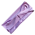 Elastic purple milk silk yoga headband with breathable knitted texture for fitness sports - Lavender