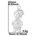 Boy Pendant - Silver