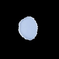 Irregular round coaster silicone mold in light ice blue for DIY crystal resin casting - 514C