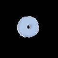 Irregular round coaster silicone mold for DIY crystal resin casting with wavy edge - 514G