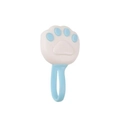 Cute white and blue cat paw shaped quilt duvet clip holder for anti-slip bedding fix - Lake Blue