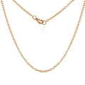 Collana a catena minimalista in acciaio inossidabile oro rosa con chiusura a moschettone - 2.0mm*55cm / Oro rosa