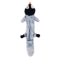 Flat penguin squeaky plush toy for dogs with a long no-stuffing body and soft textures - Penguin