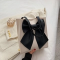 White Base Black Bow