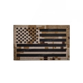 Tactical US flag IR reflective patch in desert digital camo for morale military gear - Desert (Left)