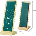 Slender Bamboo Board Necklace: Velvet