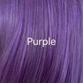 Long straight purple synthetic wig with air bangs and natural smooth texture - Purple