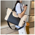 Bolsa de deporte grande bicolor con separación en seco y húmedo para viajes cortos - Talla única / Blanco Roto
