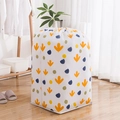 Waterproof PEVA drawstring storage bag with yellow leaves and blue tulip floral pattern - Small (70*32cm) / Summer Vibe