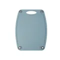 Blue-grey medium wheat straw cutting board with non-slip pads and juice groove - Blue Medium