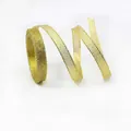10mm bright metallic gold ribbon in roll for Christmas gift wrapping and DIY crafts - Gold Metallic-5 Yards
