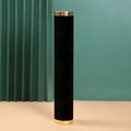 Single-tier velvet bracelet display stand with elegant gold metal trim and black finish - Single Tube (No Stand) / Single Cylinder Black Velvet