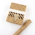 Eco-friendly kraft wrapping paper roll with black polka dots and gift box decoration - Black Irregular Dots / Single Sheet 50x70cm