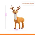 Decoración de reno navideño 15cm figura de cervatillo marrón con manchas para navidad - 15CM