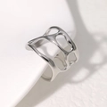 Silver Irregular Streamlined Hollow Style (JR468-S7)