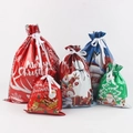 Variety set of colorful Christmas gift bags with Santa and Reindeer designs - Set 5 (30-Piece)