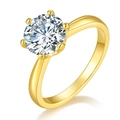 US-Größe 7 / 2 ct / Gold