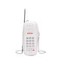 Retro mobile phone shaped crossbody bag in white with Y2K chain strap detail - White