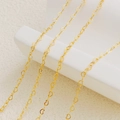 Gedetailleerde 14K goud gevulde hartjesketting voor DIY-sieraden en kettingen - 18K Goud (1m)