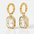 E150 White Diamond Earrings