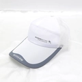 White and grey mesh baseball cap with breathable fabric for outdoor summer sports - Adjustable / White Mesh