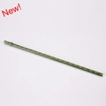 Reusable green spiral Tritan straw with anti-drop buckle for various tumblers - Olive Green