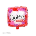 18-Zoll quadratischer roter Folienballon mit Herzmuster und TE Quiero MUCHO Text - 18 Zoll Quadratisch Spanisch Ich Liebe Dich - Rosarot