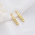 Golden Big Ben clock tower pendant charms with jump ring for DIY jewelry making - H-5840 Big Ben Architecture Pendant