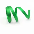 Bright green 10mm satin ribbon for Christmas gift wrapping and party decorations - Plain Green Satin-5 Yards