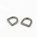 Two gunmetal D-ring spring screw shackles for premium handbags with mirror finish - Inner Diameter 20mm / Gunmetal