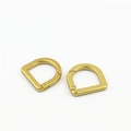 Pair of gold spring D-rings for handbag straps with a 20mm inner diameter hardware - Inner Diameter 20mm / Gilded Gold